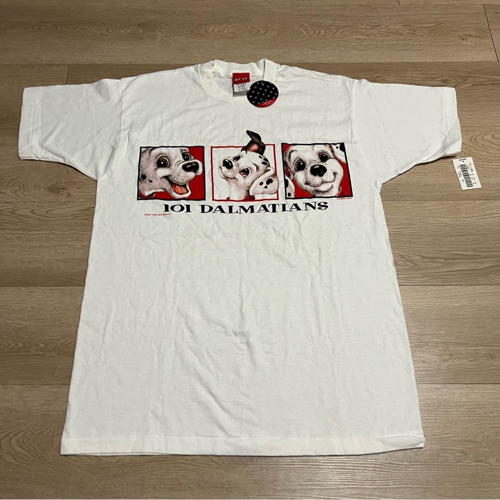 Vintage 101 Dalmatians T-Shirt New With Tags Walt Disney